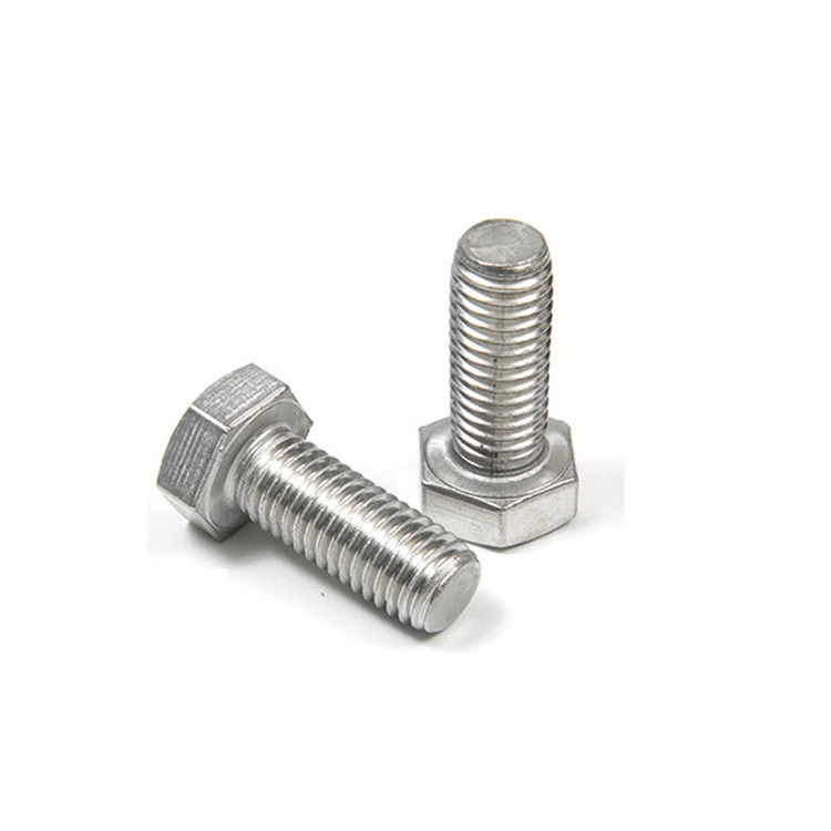M3 M4 M6 M8 304 boulon hexagonal extérieur en acier inoxydable avec finition lisse