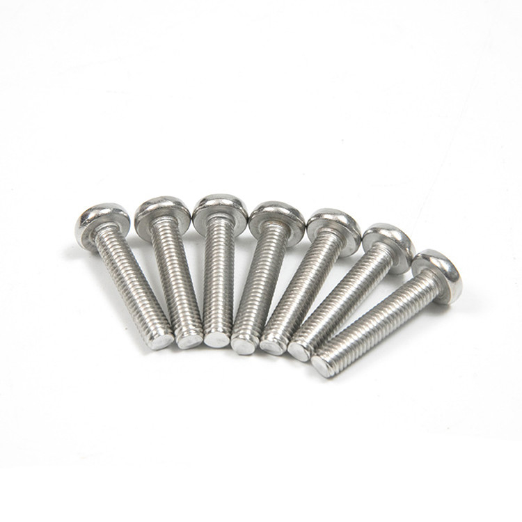 304 316 en acier inoxydable à fil complet Phillips Pan tête de machine vis INCH finition simple