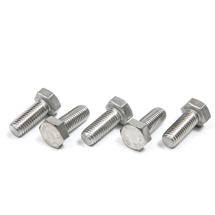 304 306 en acier inoxydable hexagonale à vis à filetage complet Hexagon tête boulon avec norme DIN