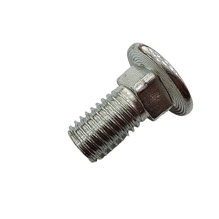 Boulons de voiture en acier inoxydable M12 tête ronde cou carré avec tête plate norme DIN