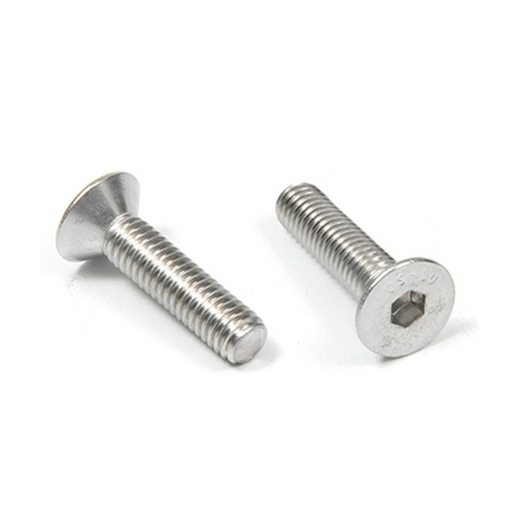 Écrans métriques HEX M4 M5 M6 M8 M10 en aluminium à tête en acier inoxydable