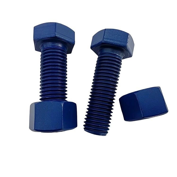 Acier inoxydable à double extrémité filetée à bout double PTFE Finition Hex Nut Set 10mm-1000mm