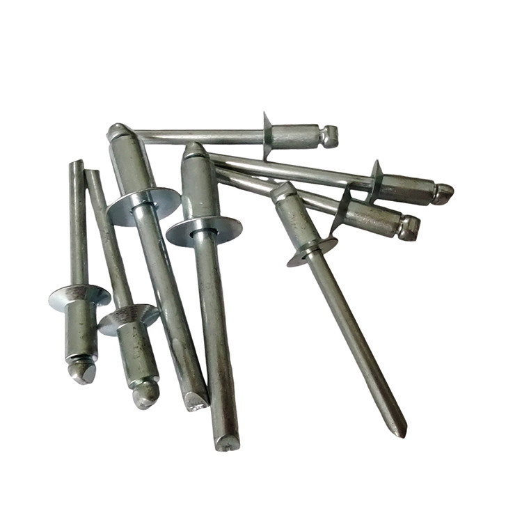 6.4mm Fin ouverte contre-enfoncée tête rivets aveugles en blanc pour une installation facile à partir de fer