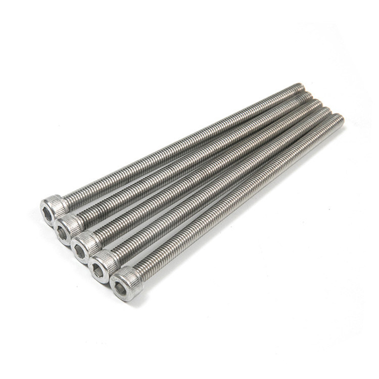 Acier inoxydable 304 316 Pan Head Hex Socket Caphead Machine vis à fil complet demi-fil