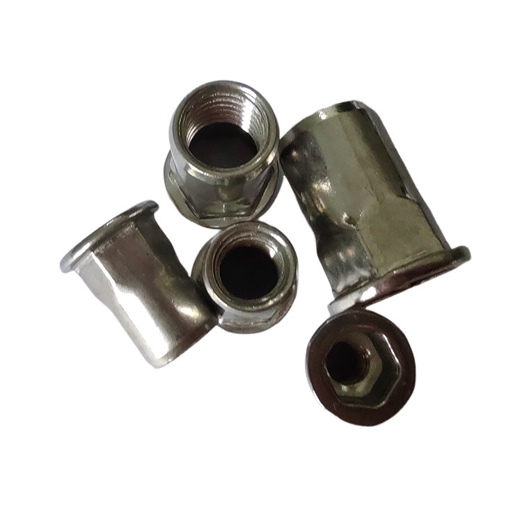 Noix de rivet à filetage à tête plate semi-hex sans fil pour appareils électroménagers