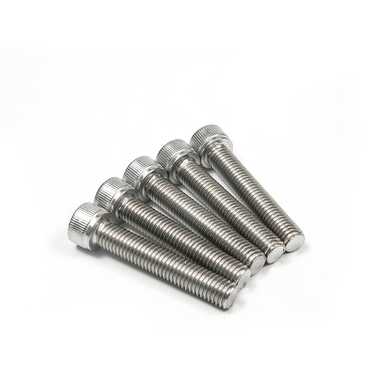 Boulons de tête de tasse en acier inoxydable de type fil complet M3 M4 M5 M6 Sortie hexagonale Allen Bouton clé DIN912