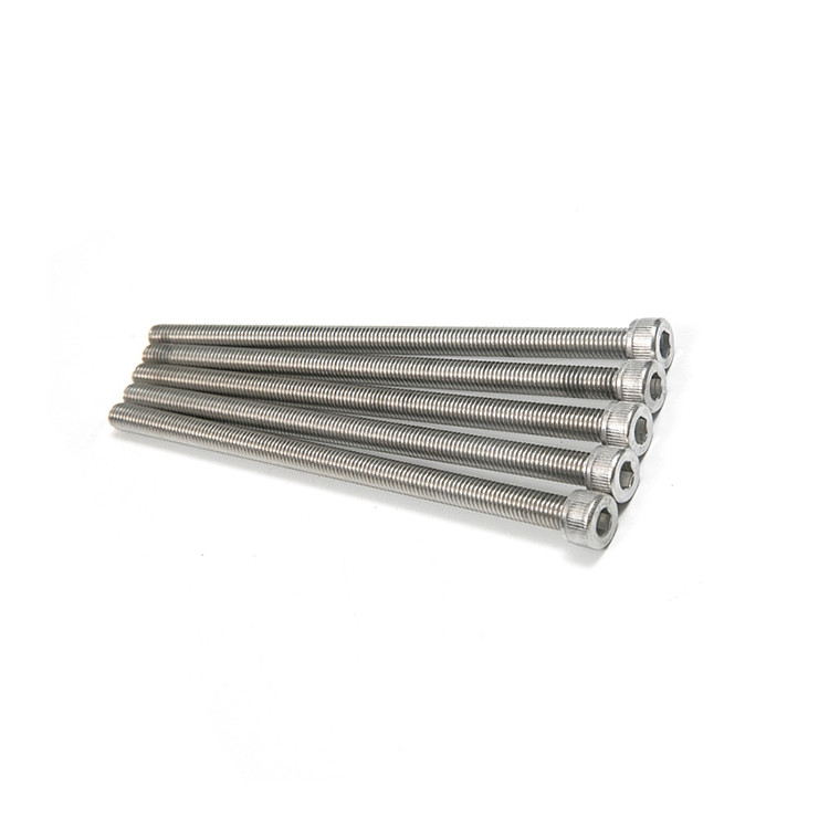 304 boulons de prise hexagonale en acier inoxydable DIN 912 Finition simple pour boulons de tête en verre de vin