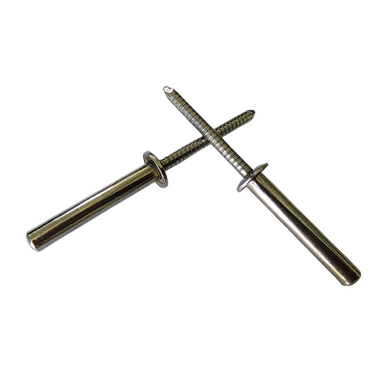 Rivet à tête ronde en acier inoxydable à tête fermée et à extrémité fermée avec norme DIN