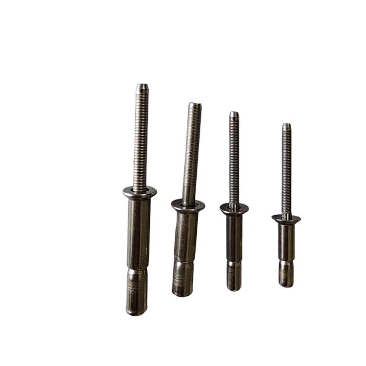 Rivet métrique de finition brillante non recouverte en acier inoxydable à haute résistance