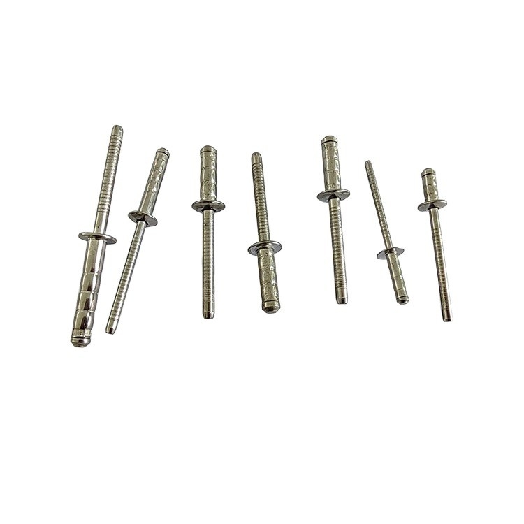 Tête de dôme en acier inoxydable Unigrip Rivets à double tambour 3,2 mm 4,0 mm 4,8 mm 6,4 mm Contrôle